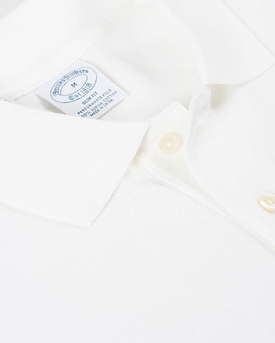 Herre | Pikéer | Brooks Brothers | Supima Cotton Polo White