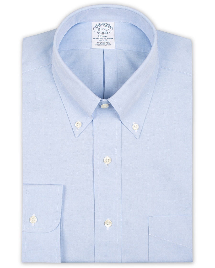Herre | Skjorter | Brooks Brothers | Regent Fit Non Iron Pocket Shirt Light Blue