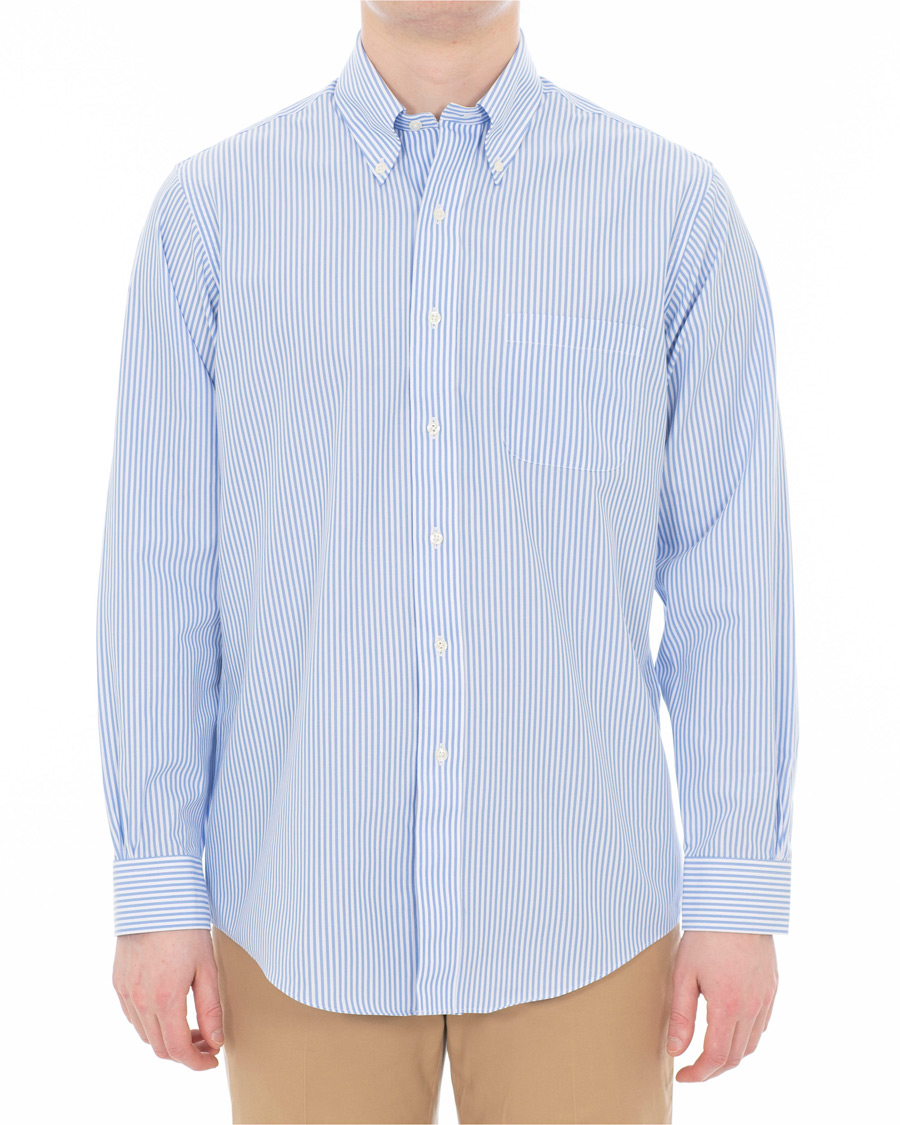Herre | Skjorter | Brooks Brothers | Regent Fit Non Iron Bengal Shirt Light Blue