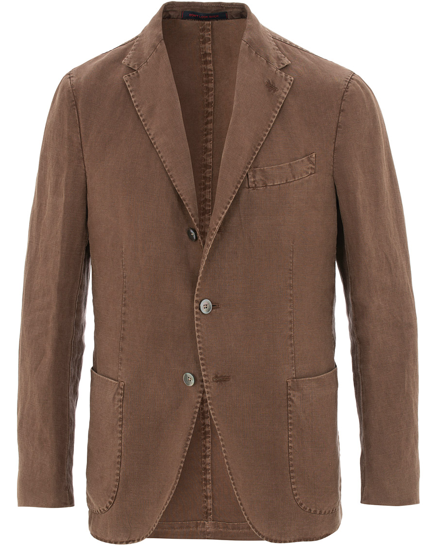 Herre | Dressjakker | The Gigi | Art Irish Linen Blazer Brown