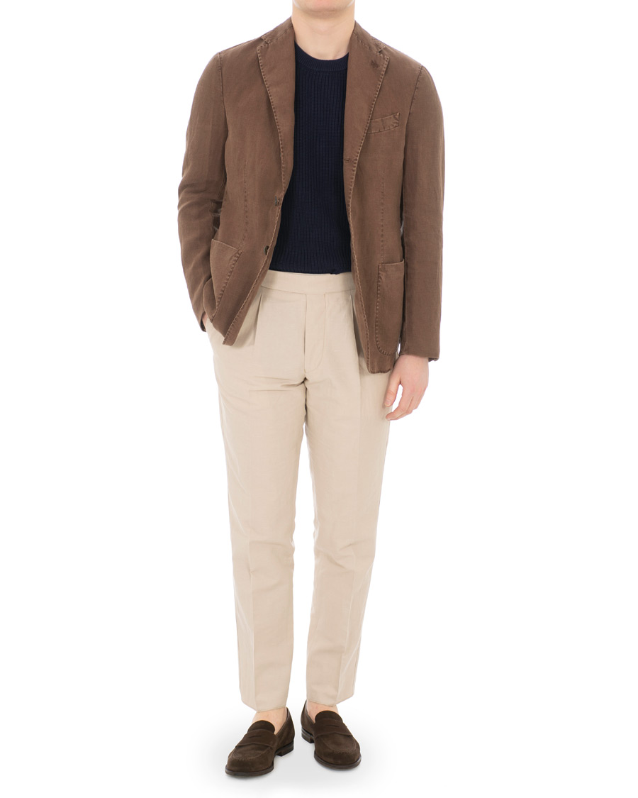 Herre | Dressjakker | The Gigi | Art Irish Linen Blazer Brown