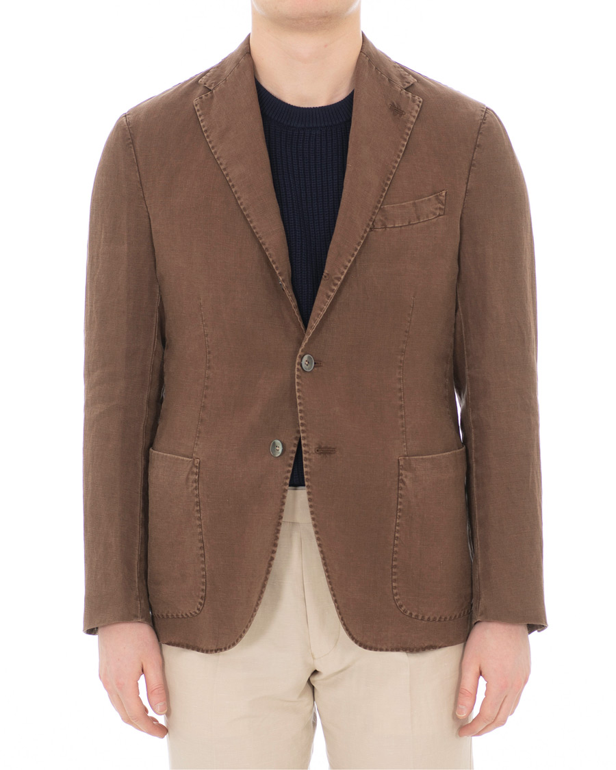 Herre | Dressjakker | The Gigi | Art Irish Linen Blazer Brown