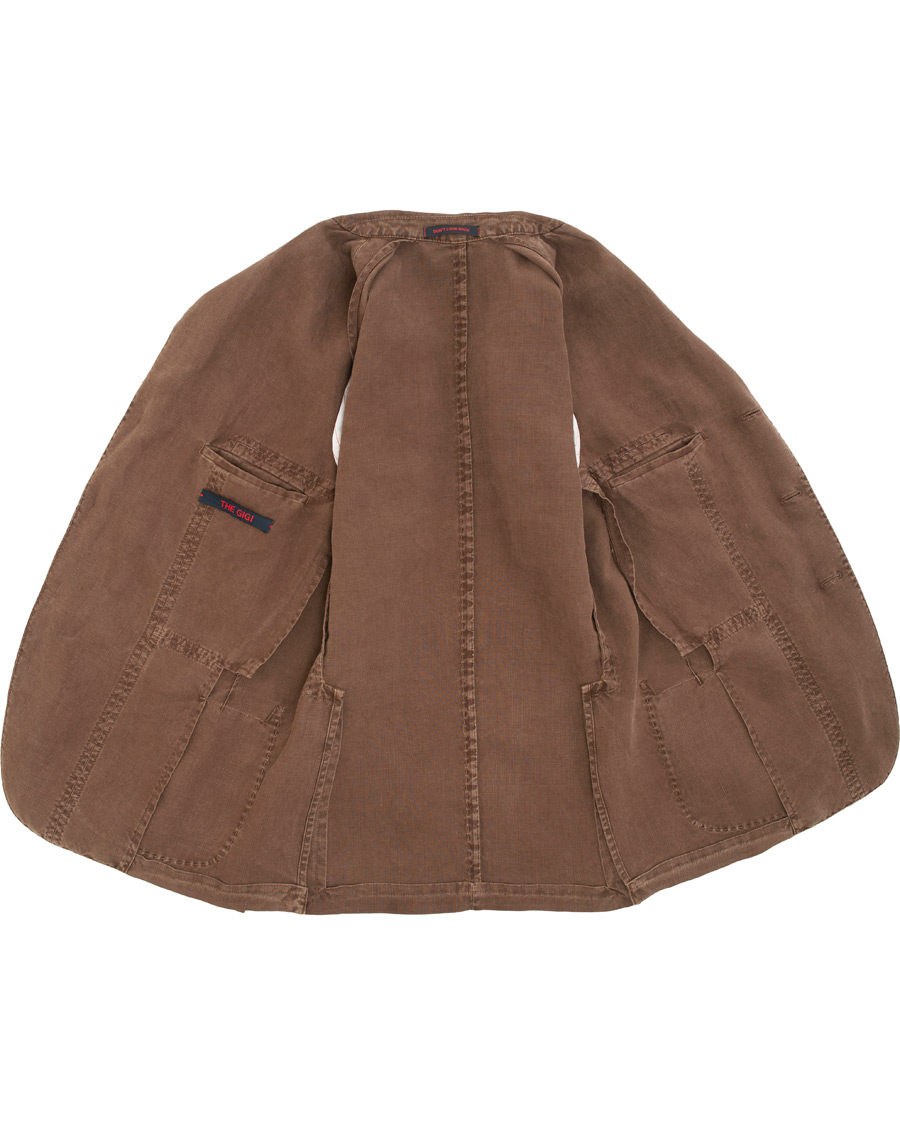 Herre | Dressjakker | The Gigi | Art Irish Linen Blazer Brown