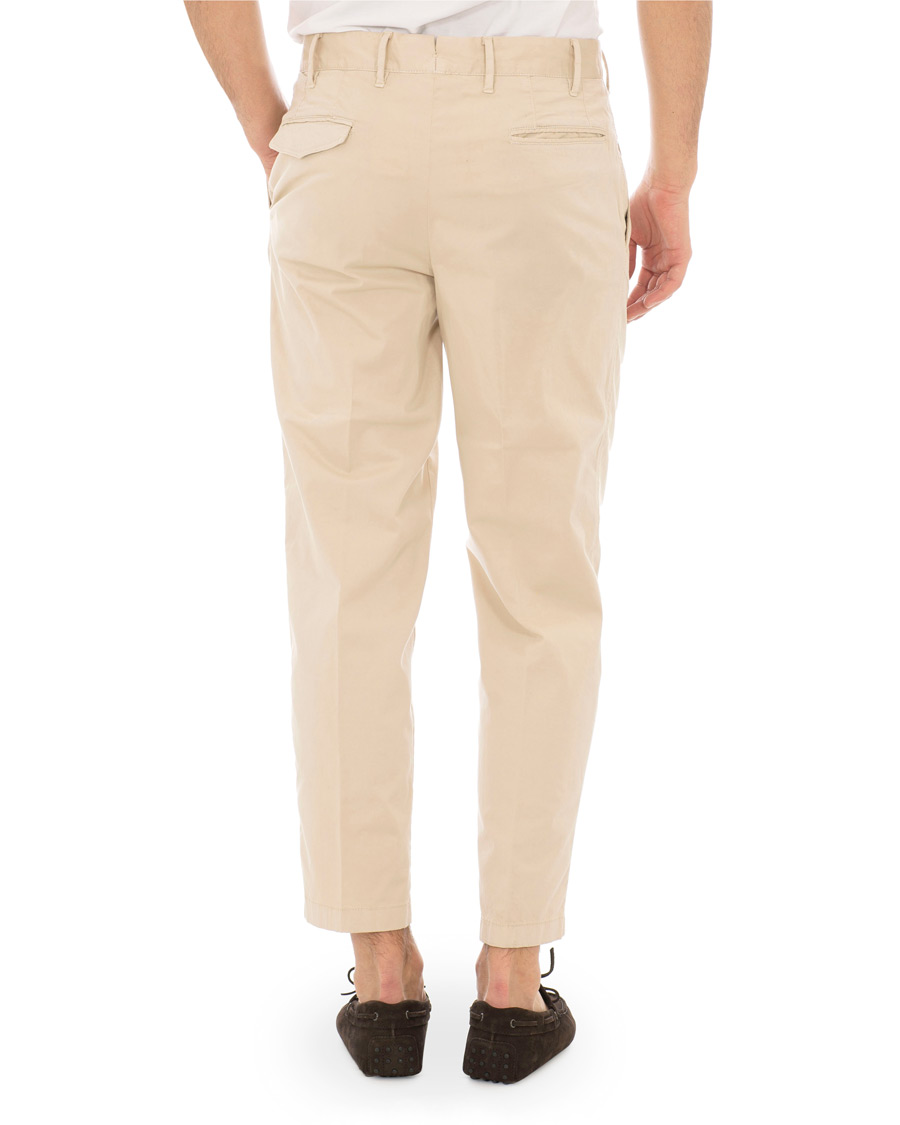 Herre | Bukser | The Gigi | Santiago Pleated Cotton Chinos Khaki