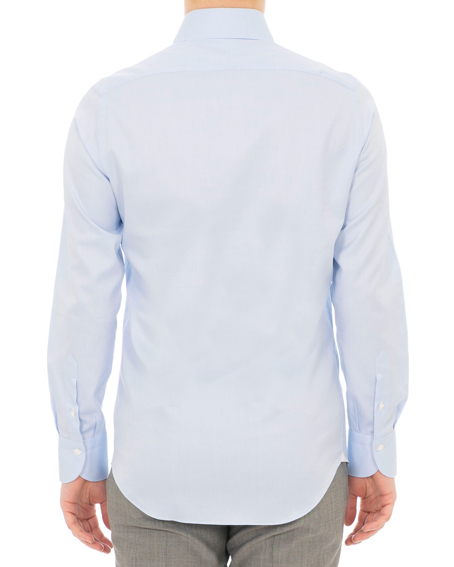 Herre | Skjorter | Finamore Napoli | Milano Slim Fit Royal Oxford Shirt Light Blue