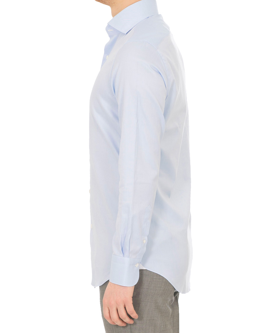 Herre | Skjorter | Finamore Napoli | Milano Slim Fit Royal Oxford Shirt Light Blue