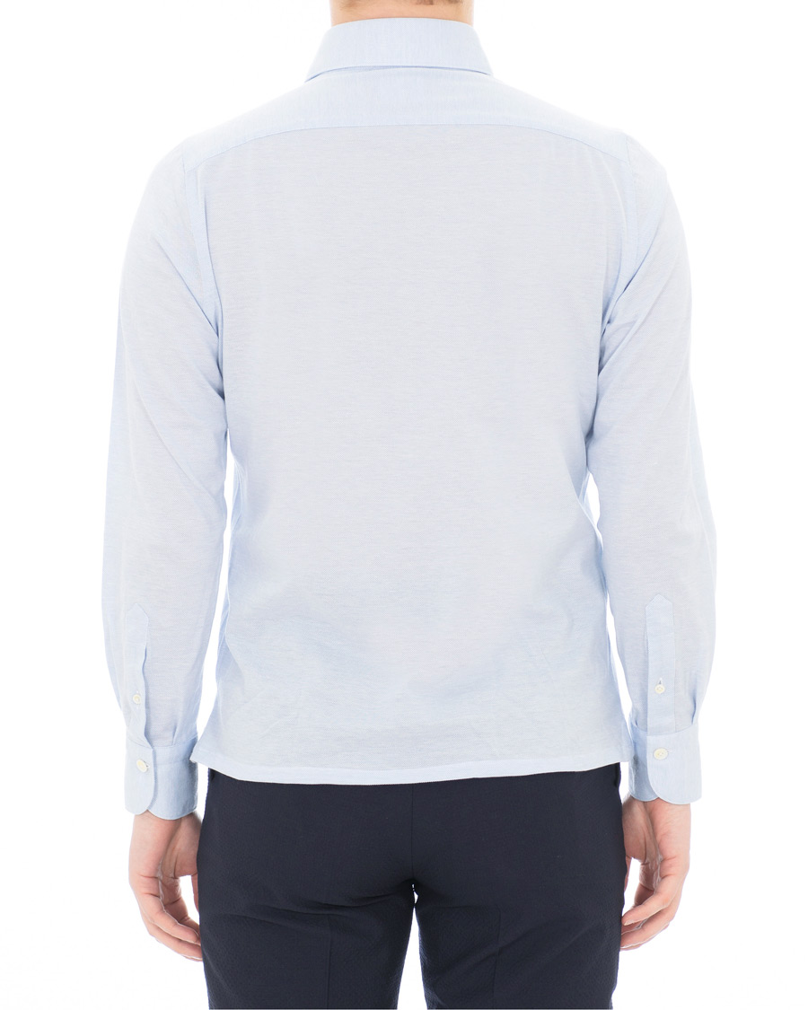 Herre | Pikéer | Finamore Napoli | Orlando Long Sleeve Polo Light Blue