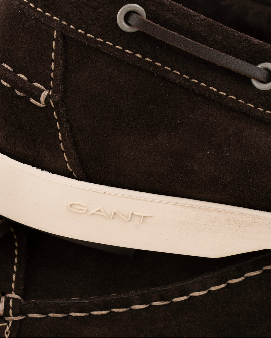 Herre | GANT Exclusively Made For Care of Carl Boatshoe Dark Brown Suede | GANT | Exclusively Made For Care of Carl Boatshoe Dark Brown Suede