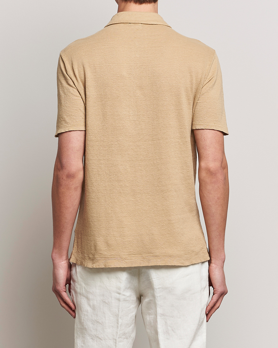 Herre | Pikéer | Massimo Alba | Wembley Linen Polo Sand