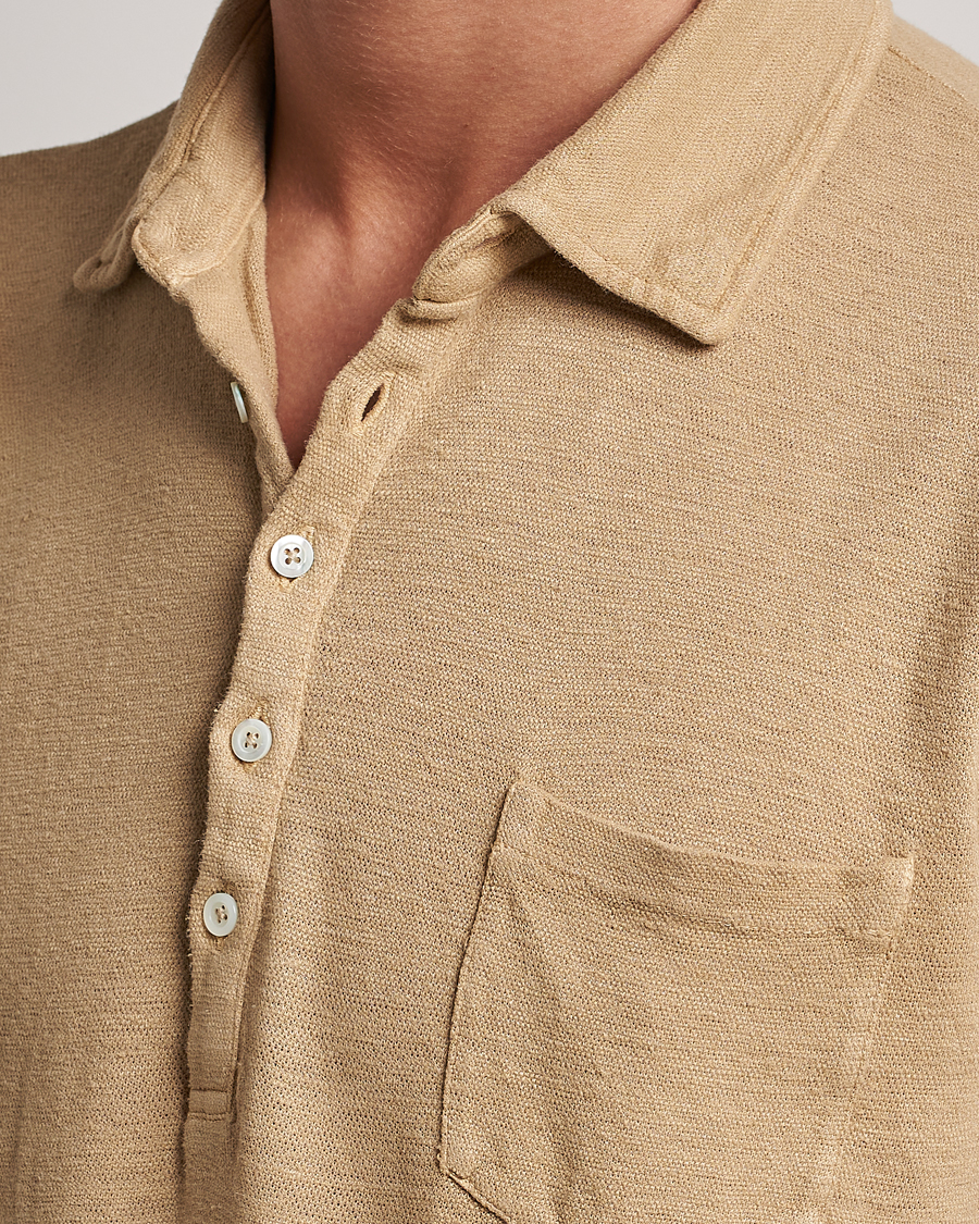 Herre | Pikéer | Massimo Alba | Wembley Linen Polo Sand