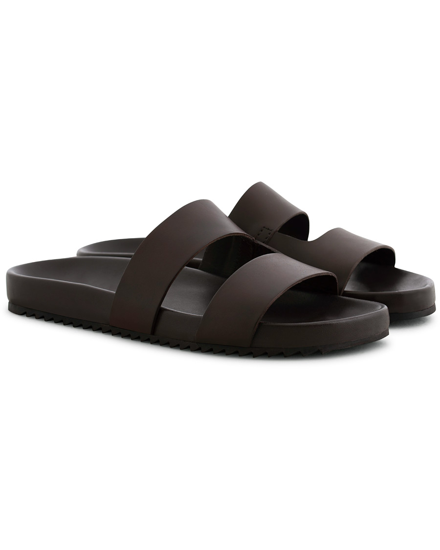 Herre | Grenson Chadwick Handpainted Sandal Dark Brown Calf | Grenson | Chadwick Handpainted Sandal Dark Brown Calf