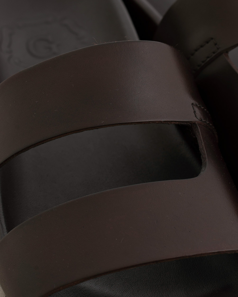 Herre | Grenson Chadwick Handpainted Sandal Dark Brown Calf | Grenson | Chadwick Handpainted Sandal Dark Brown Calf