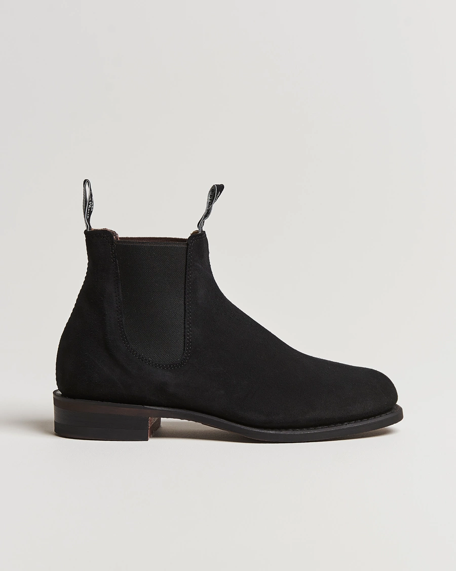 Herre | R.M.Williams Wentworth G Boot Black Suede | R.M.Williams | Wentworth G Boot Black Suede