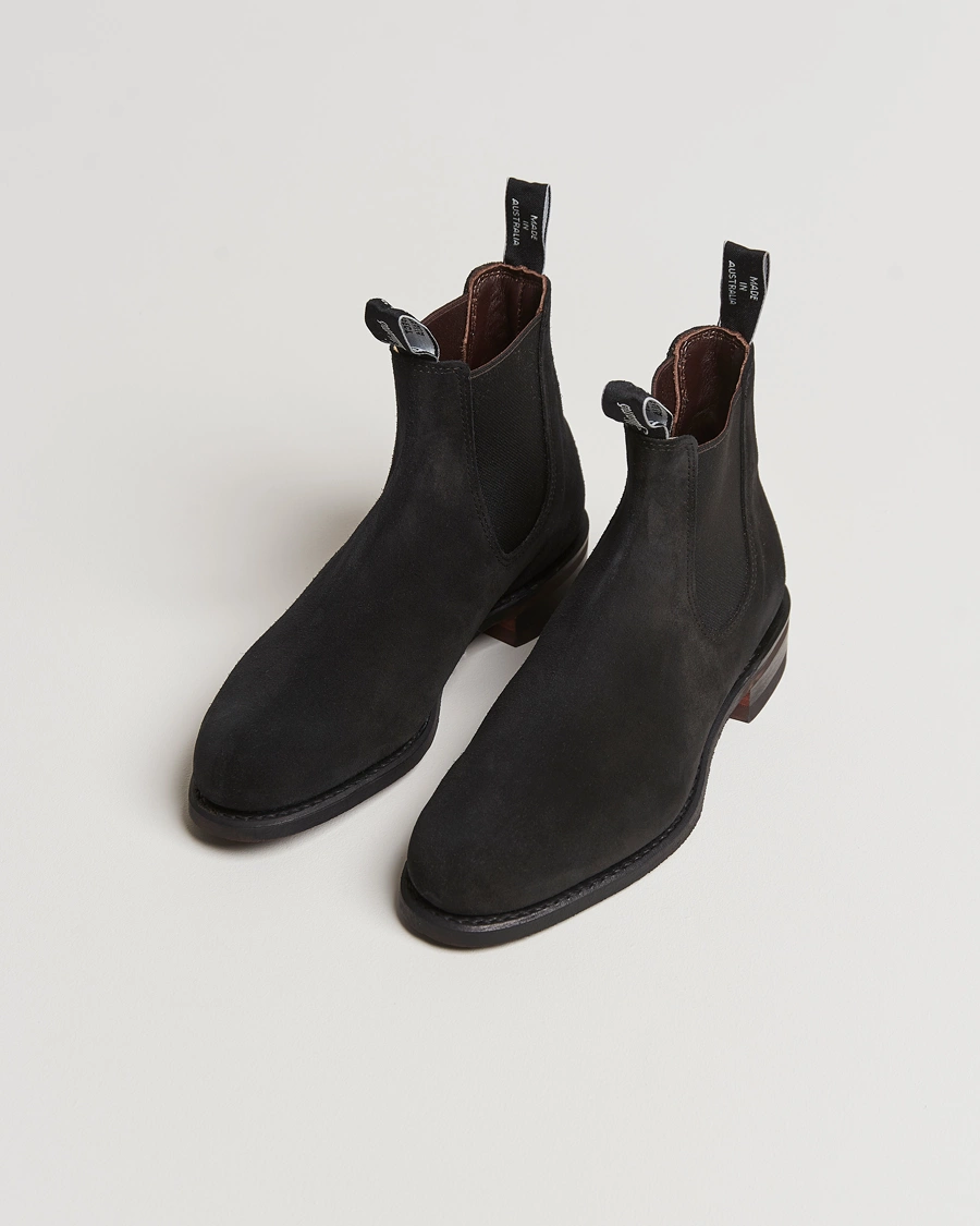 Herre | R.M.Williams Wentworth G Boot Black Suede | R.M.Williams | Wentworth G Boot Black Suede