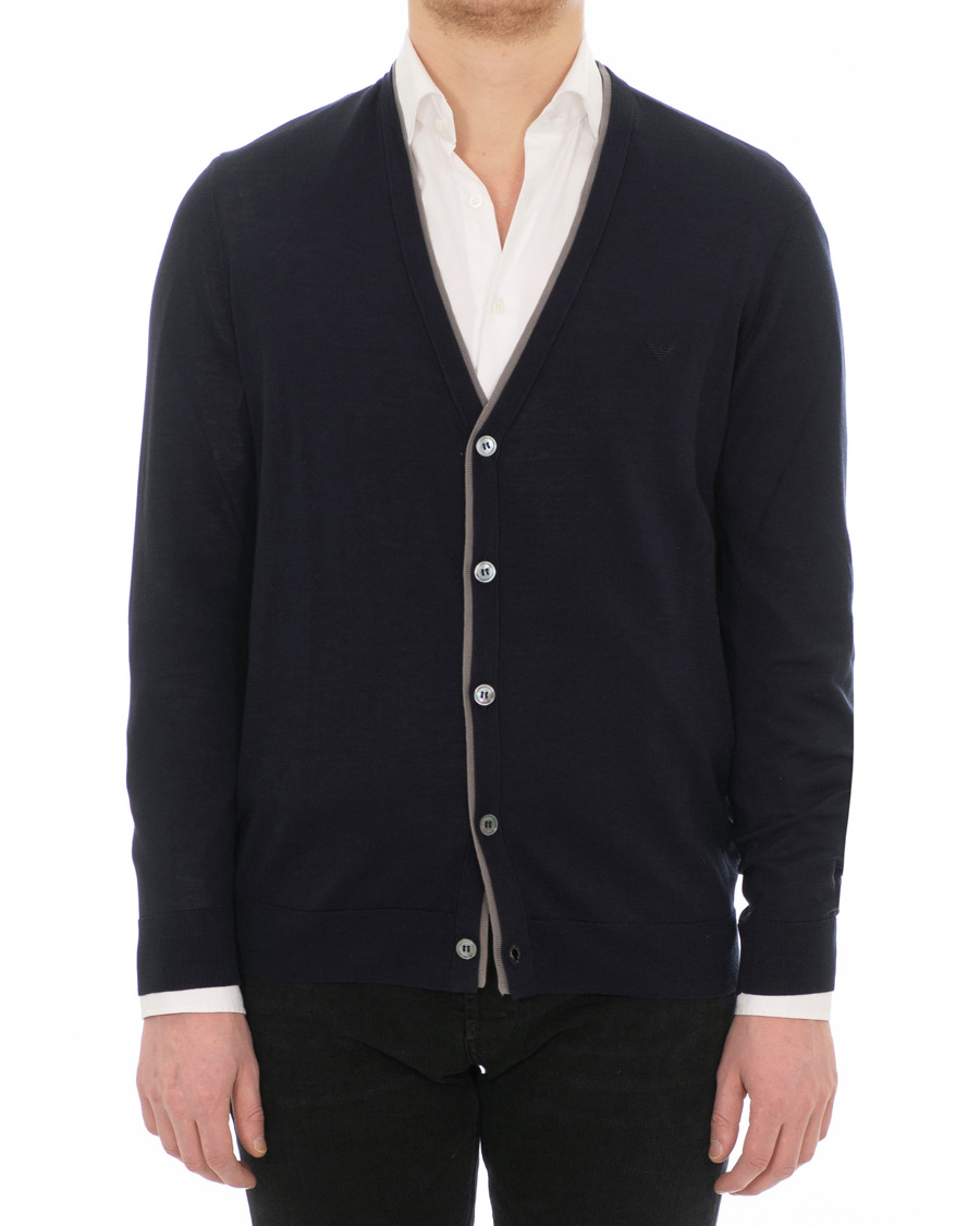 Herre | Gensere | Emporio Armani | Luxury Cardigan Navy