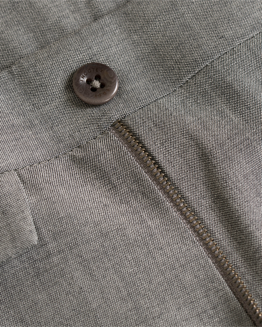 Herre | Bukser | Incotex | Slim Fit Pleated Super 130's Wool Trousers Light Grey