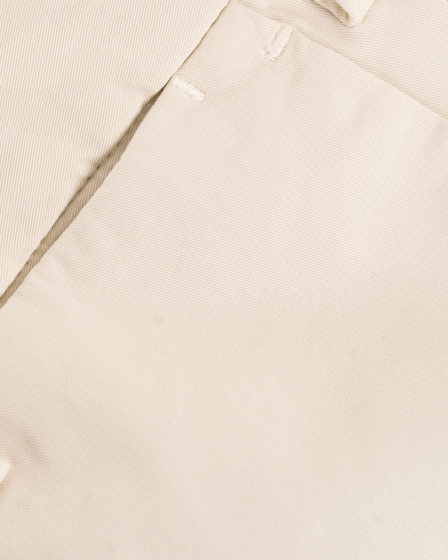 Herre | Bukser | Incotex | Slim Fit Stretch Chinos Off White