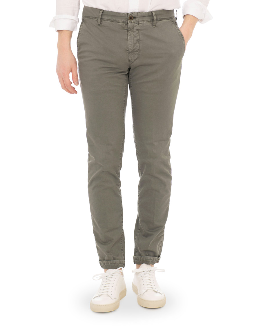 Herre | Bukser | Incotex | Slim Fit Stretch Slacks Grey