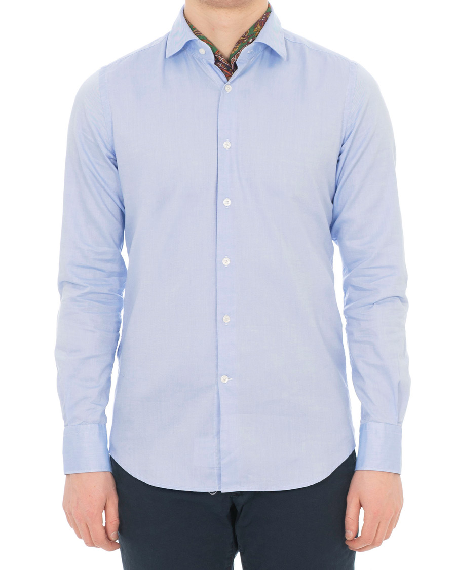 Herre | Skjorter | Glanshirt | Light Oxford Shirt Blue