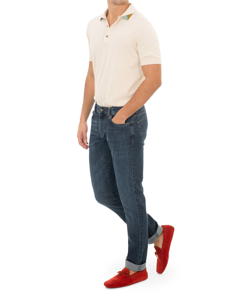 Herre | Tod's Laccetto Gommino Carshoe Red Suede | Tod's | Laccetto Gommino Carshoe Red Suede