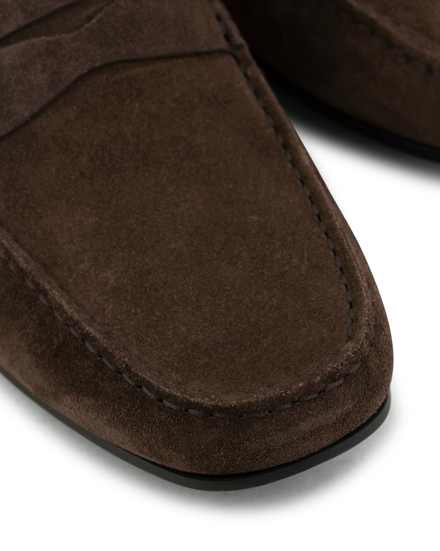 Herre | Tod's City Gommino Loafer Dark Brown Suede | Tod's | City Gommino Loafer Dark Brown Suede