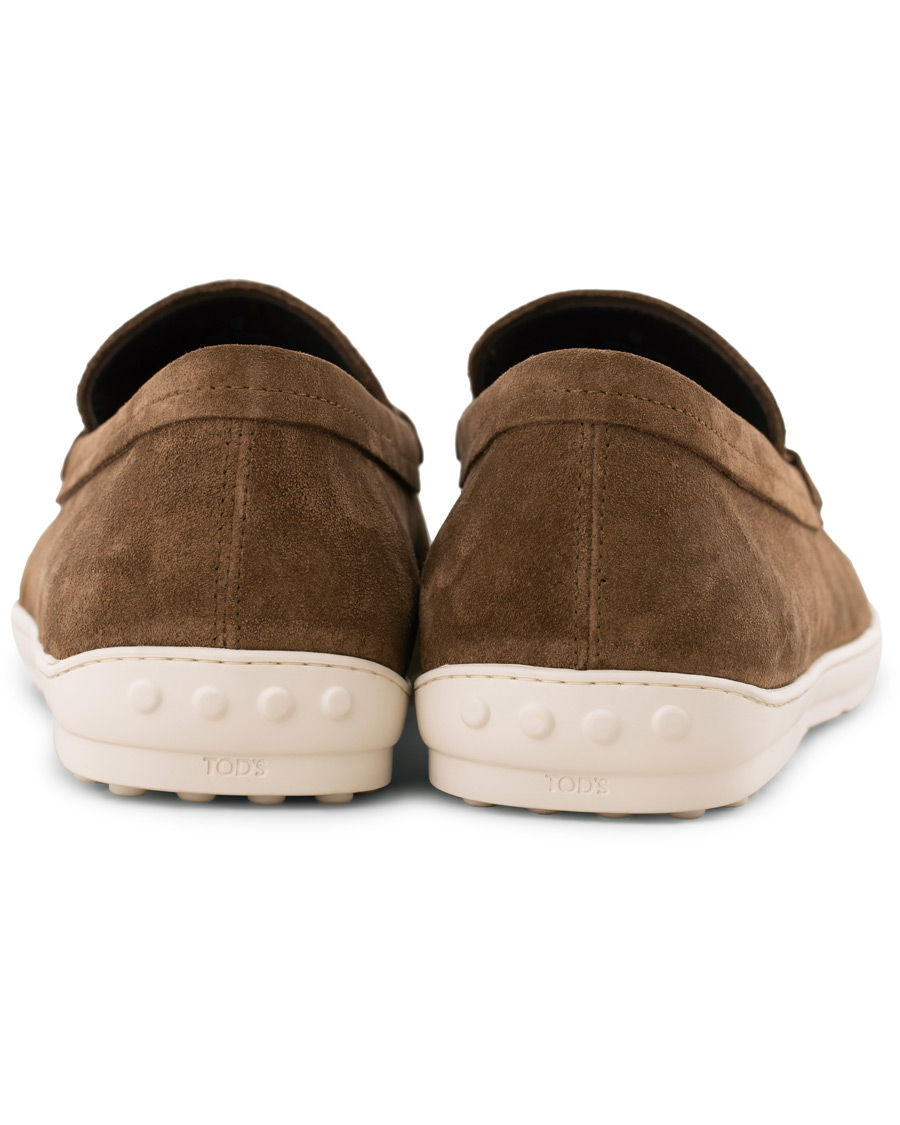 Herre | Tod's Moccassino Gomma Pennyloafer Tobacco Suede | Tod's | Moccassino Gomma Pennyloafer Tobacco Suede