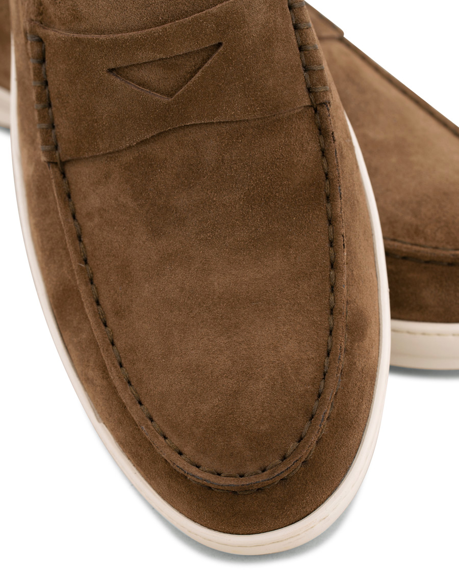 Herre | Tod's Moccassino Gomma Pennyloafer Tobacco Suede | Tod's | Moccassino Gomma Pennyloafer Tobacco Suede