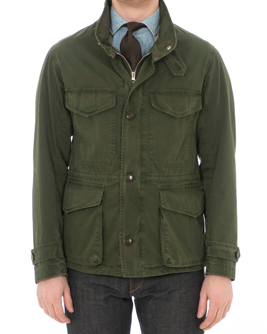 Herre | Jakker | L.B.M. 1911 | Cotton Twill Field Jacket Military Green