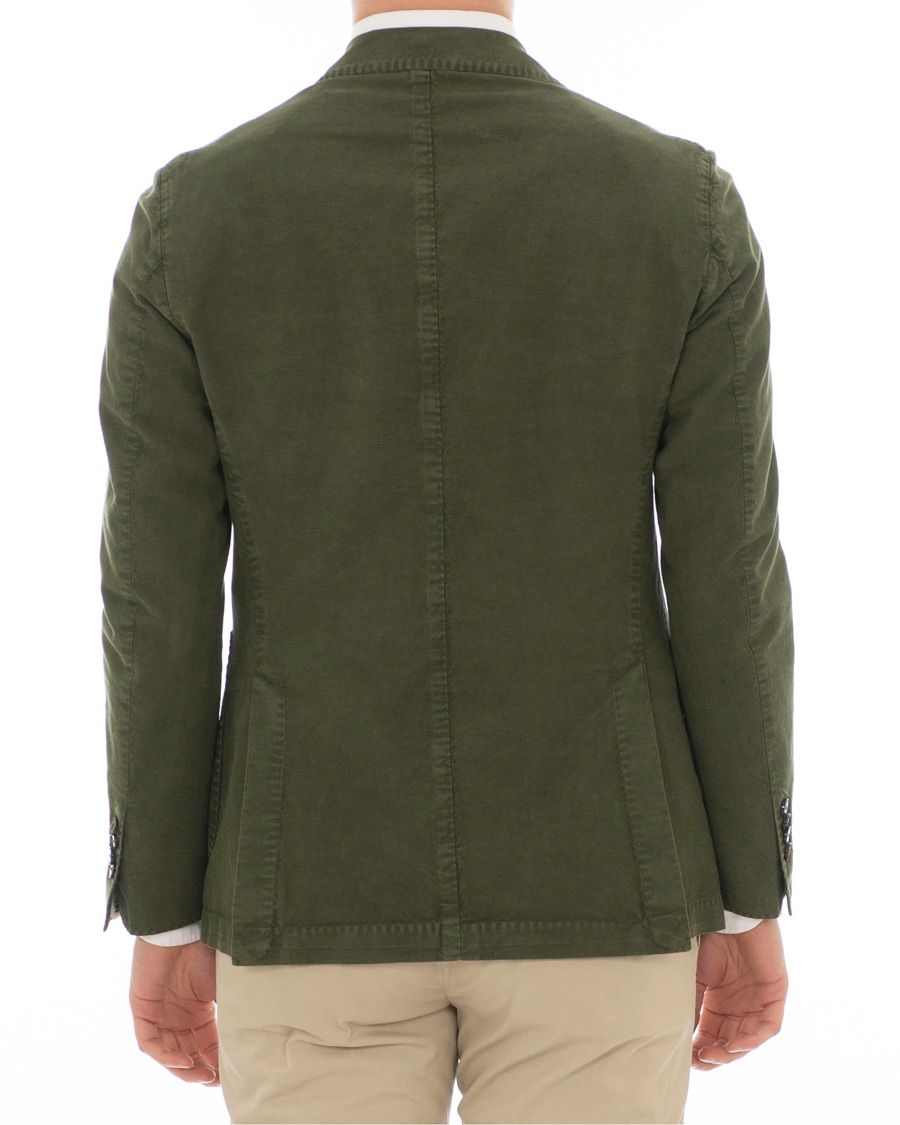 Herre | Dressjakker | L.B.M. 1911 | Jack Regular Fit Linen Blazer Military Green