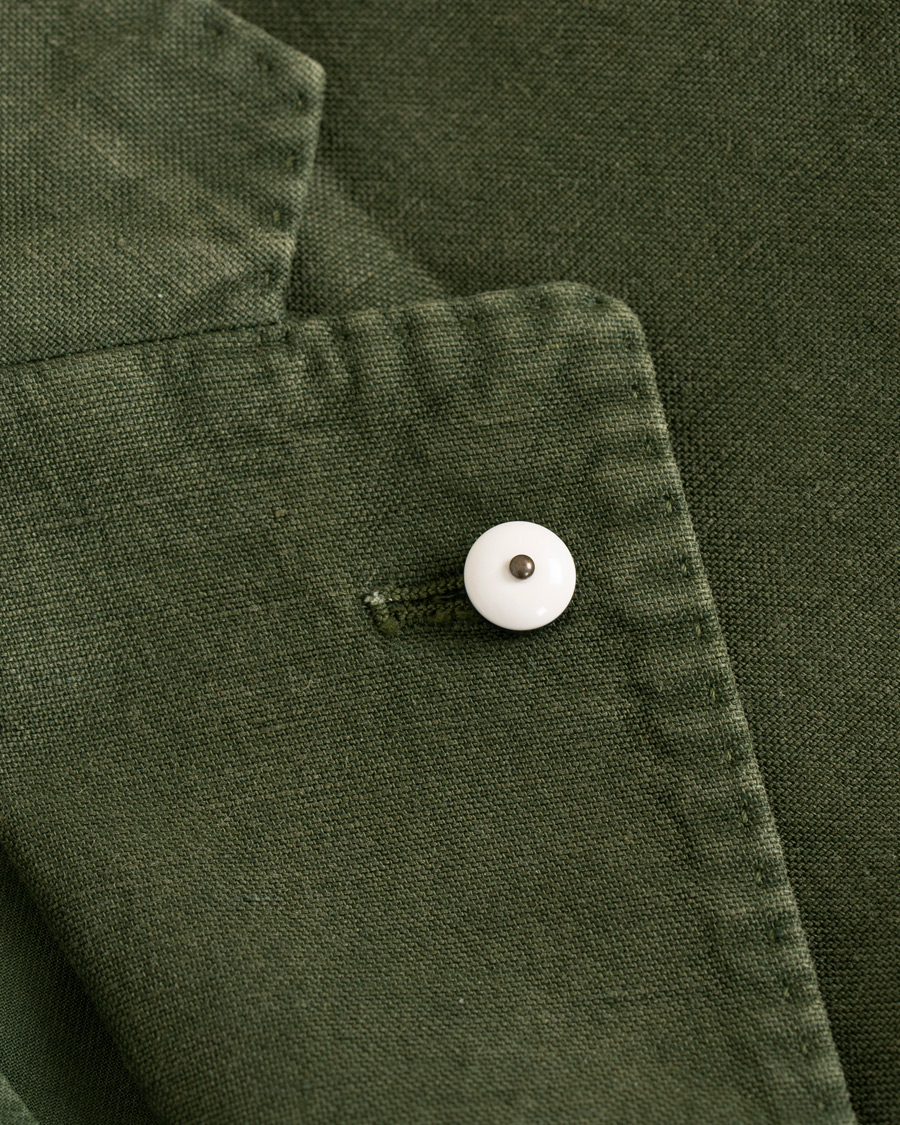 Herre | Dressjakker | L.B.M. 1911 | Jack Regular Fit Linen Blazer Military Green