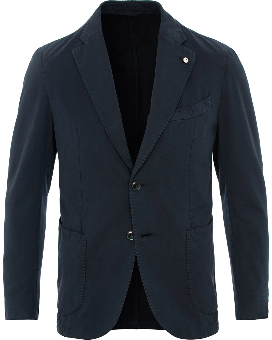 Herre | Dressjakker | L.B.M. 1911 | Jack Regular Fit Cotton Stretch Blazer Navy