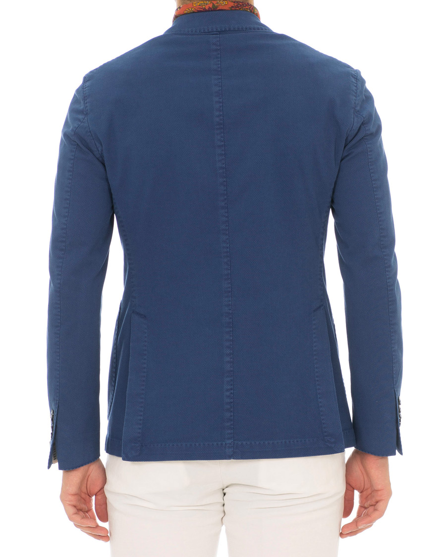 Herre | Dressjakker | L.B.M. 1911 | Jack Slim Fit Cotton Stretch Structured Blazer Dark Blue