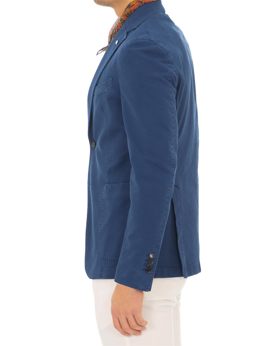 Herre | Dressjakker | L.B.M. 1911 | Jack Slim Fit Cotton Stretch Structured Blazer Dark Blue