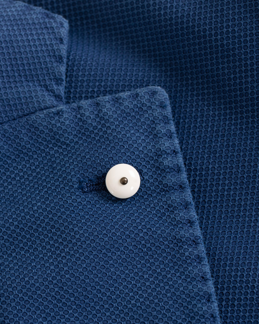 Herre | Dressjakker | L.B.M. 1911 | Jack Slim Fit Cotton Stretch Structured Blazer Dark Blue