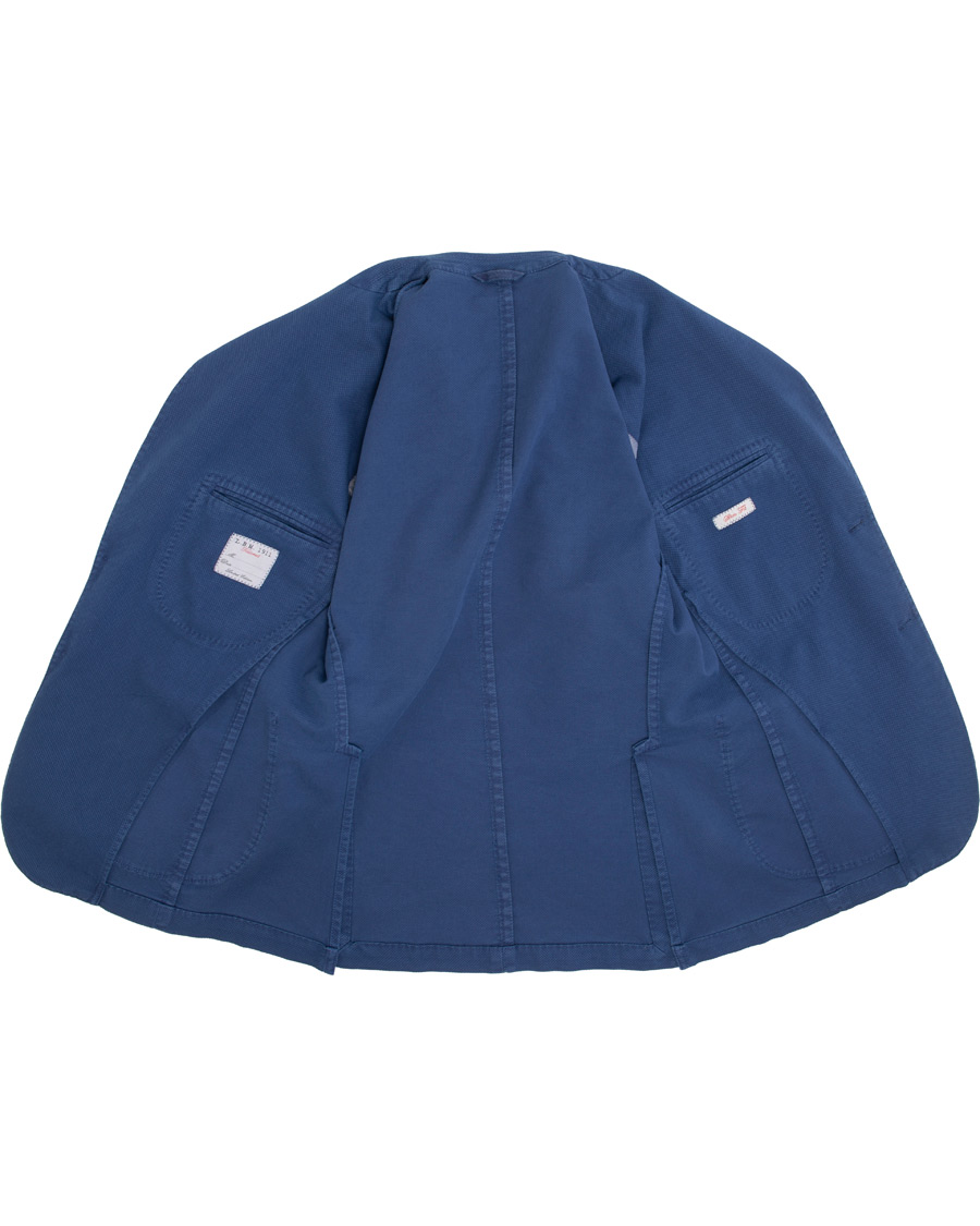 Herre | Dressjakker | L.B.M. 1911 | Jack Slim Fit Cotton Stretch Structured Blazer Dark Blue