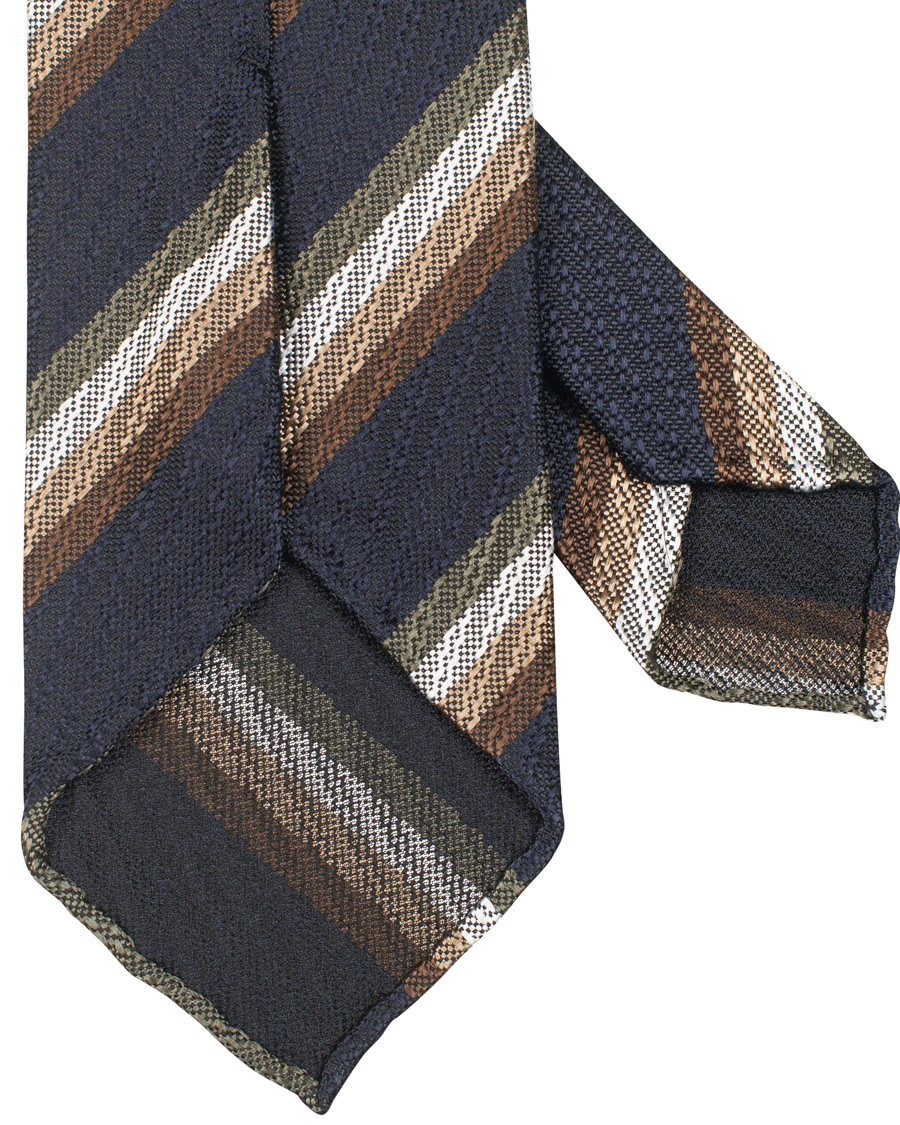 Herre | Drake's Hand Rolled Silk 8 cm Tie Navy | Drake's | Hand Rolled Silk 8 cm Tie Navy