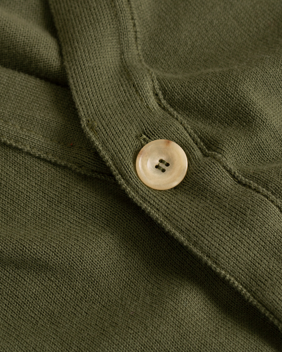 Herre | Gensere | Drake's | Cotton Slipover Green