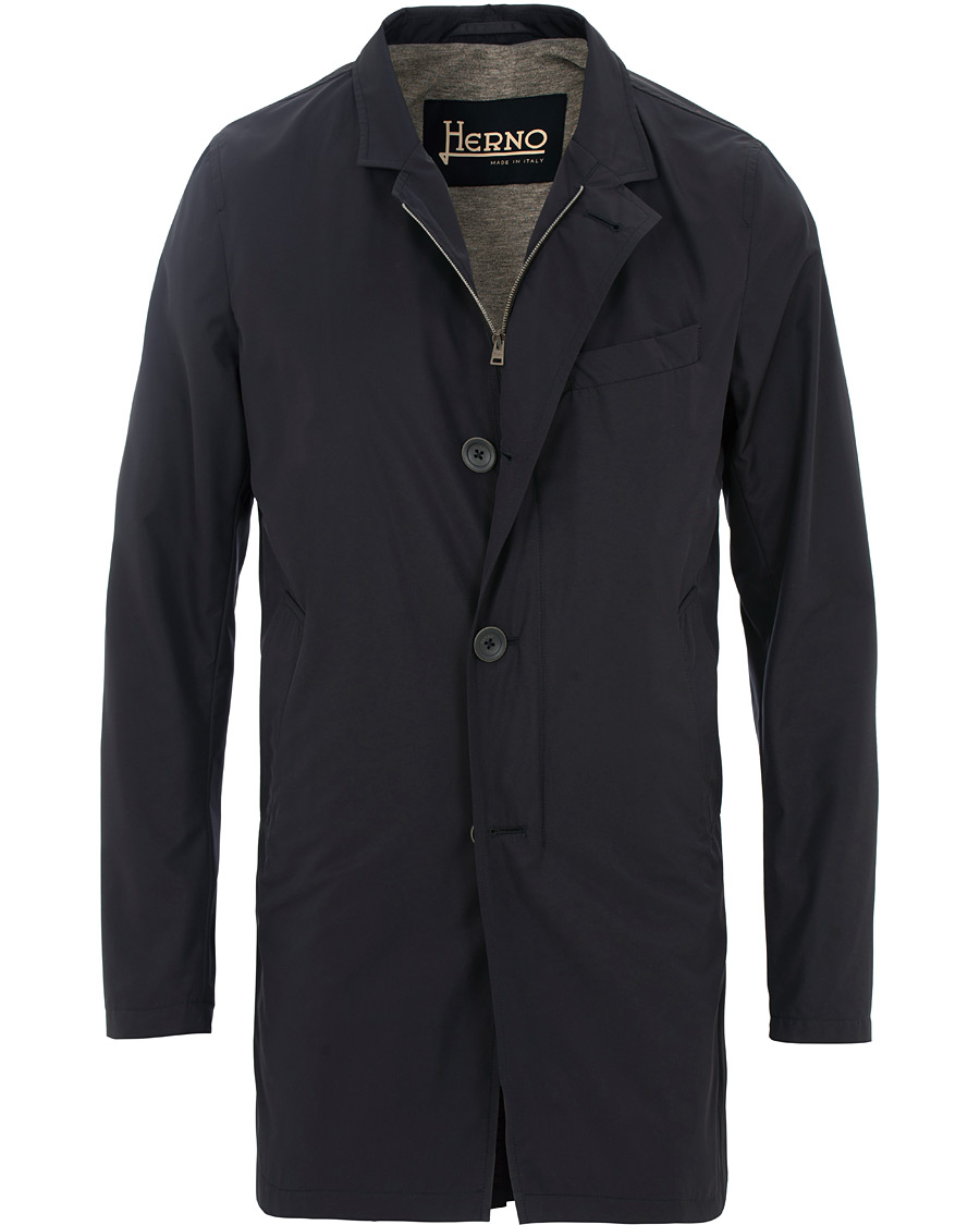 Herre | Jakker | Herno | Byron Nylon Carcoat Deep Blue