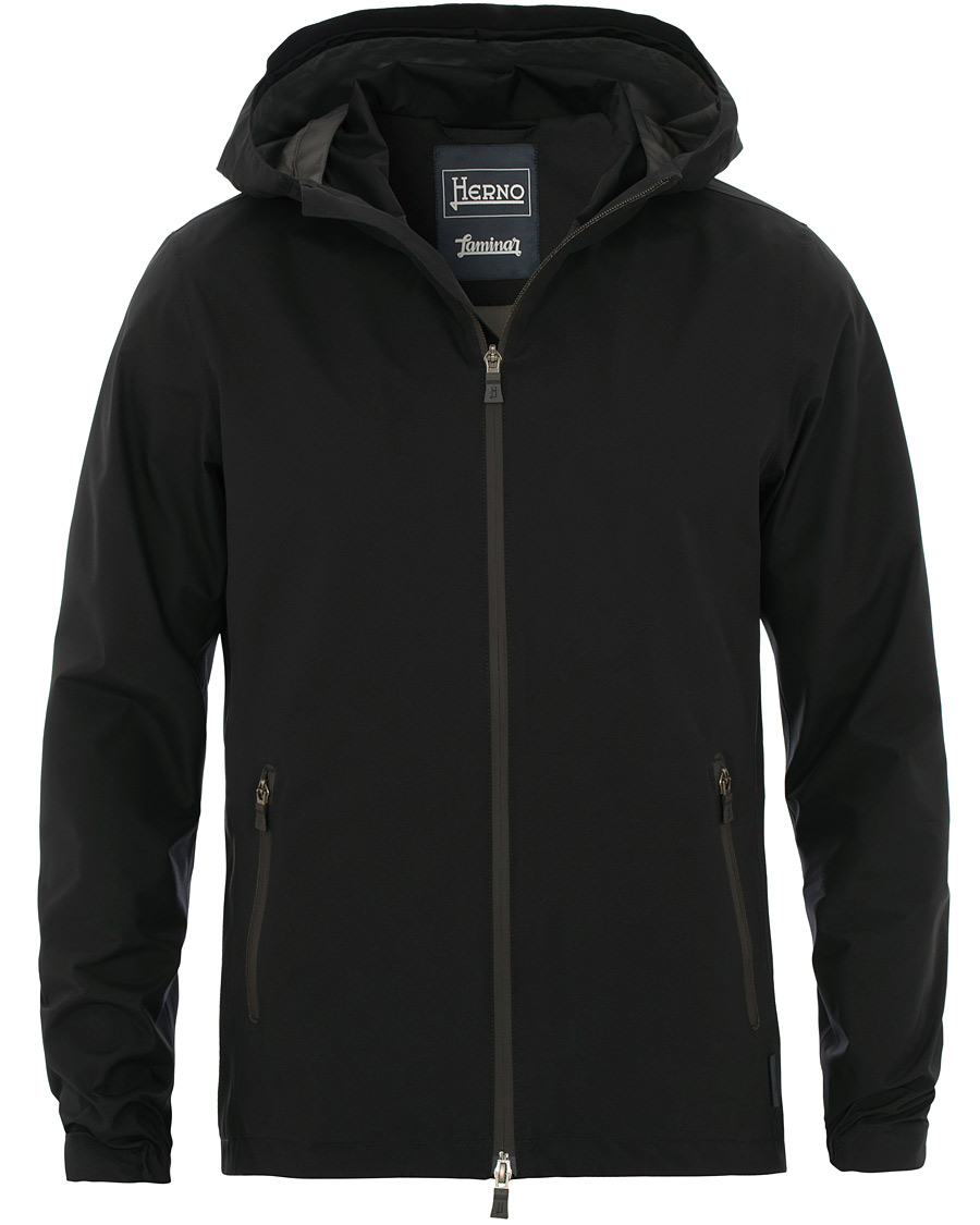 Herno Laminar Hooded Gore-Tex Jacket Black hos CareOfCarl.no