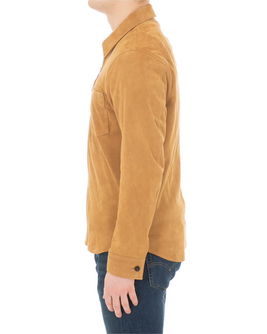 Herre | Jakker | Our Legacy | Suede Zip Shirt Jacket Sand
