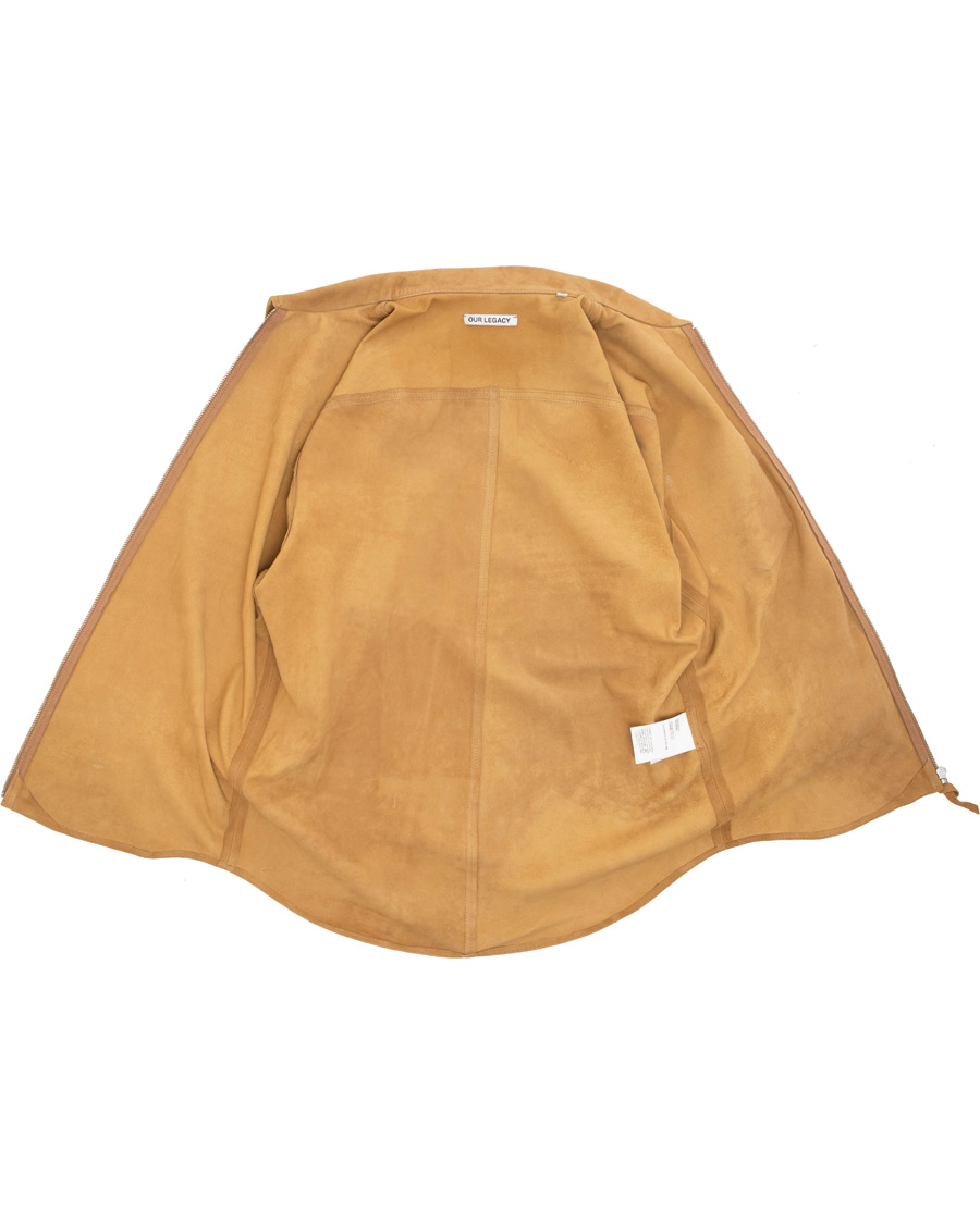 Herre | Jakker | Our Legacy | Suede Zip Shirt Jacket Sand