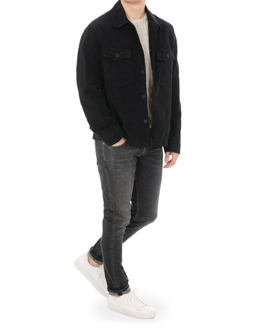 Herre | Jakker | Our Legacy | Moleskin Evening Coach Jacket Blue/Black