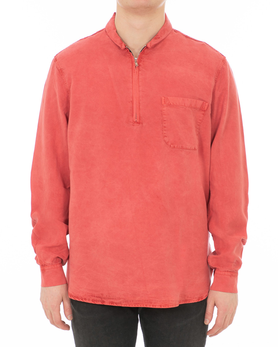 Herre | Skjorter | Our Legacy | Shawl Zip Shirt Clear Red