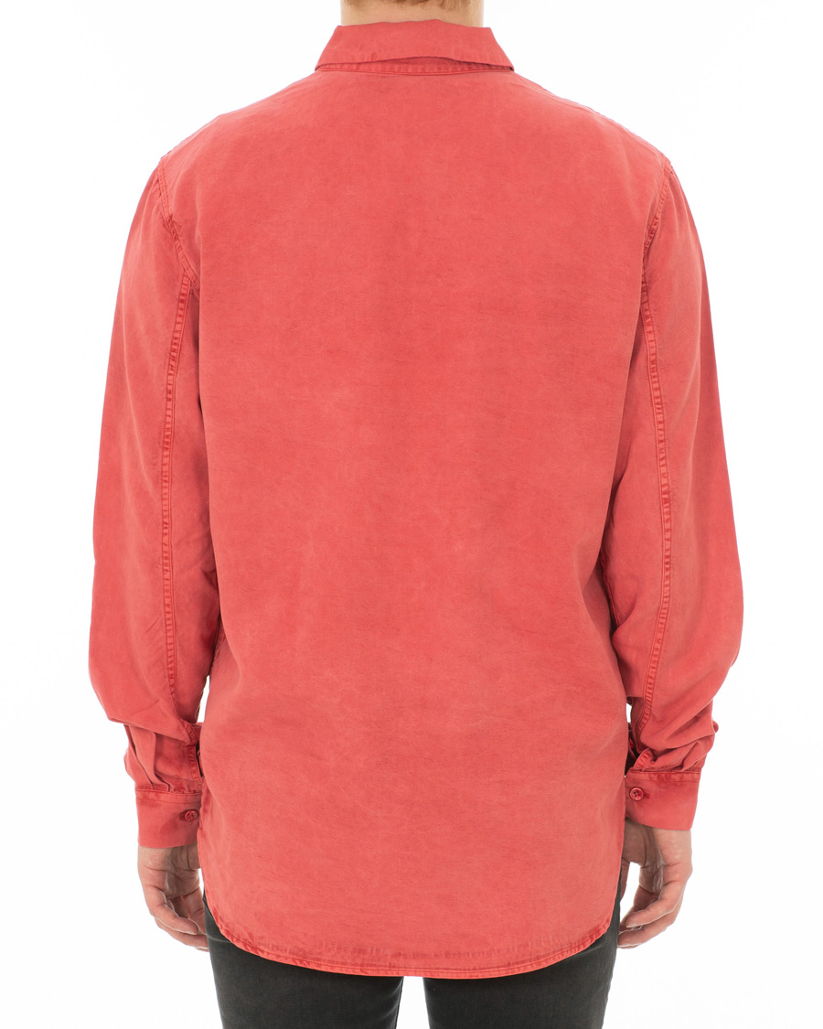 Herre | Skjorter | Our Legacy | Shawl Zip Shirt Clear Red