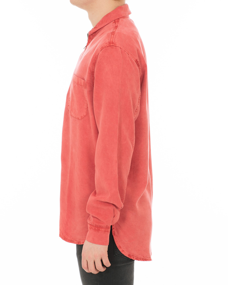 Herre | Skjorter | Our Legacy | Shawl Zip Shirt Clear Red