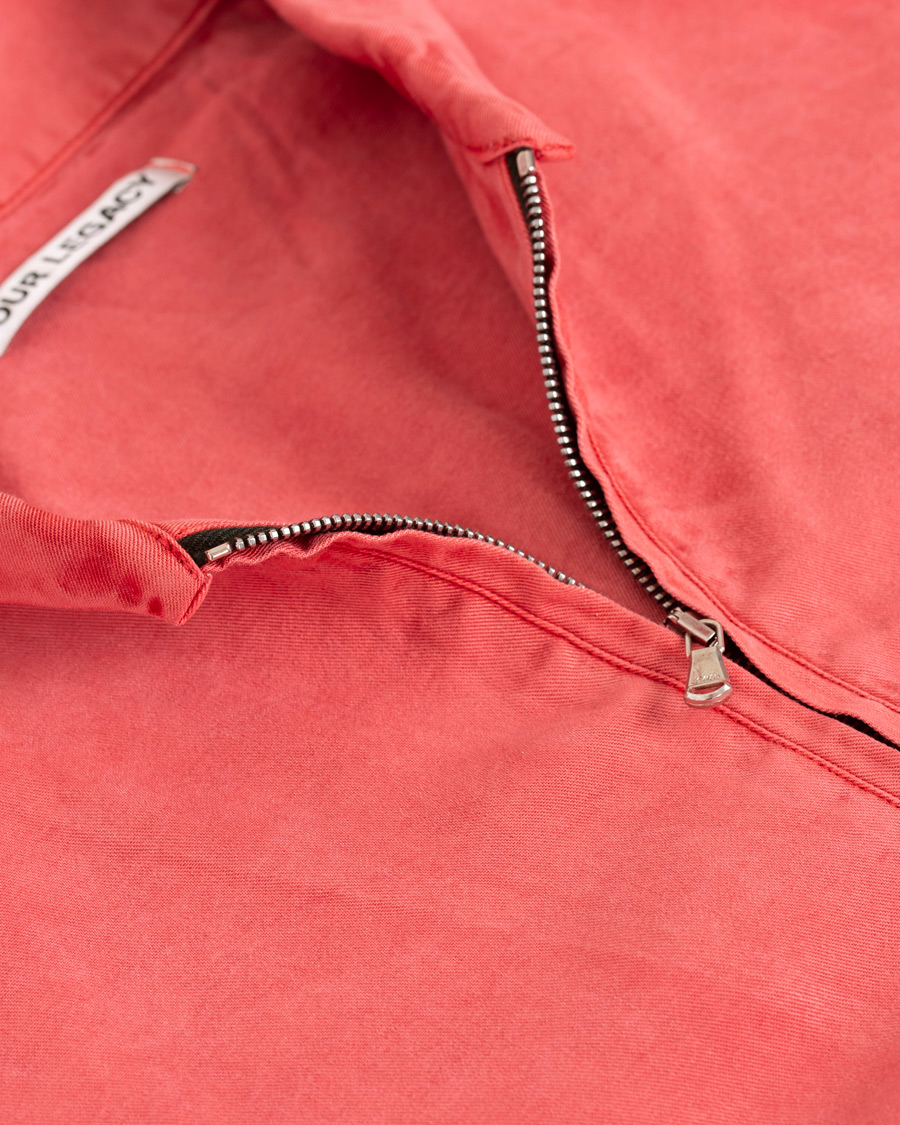 Herre | Skjorter | Our Legacy | Shawl Zip Shirt Clear Red