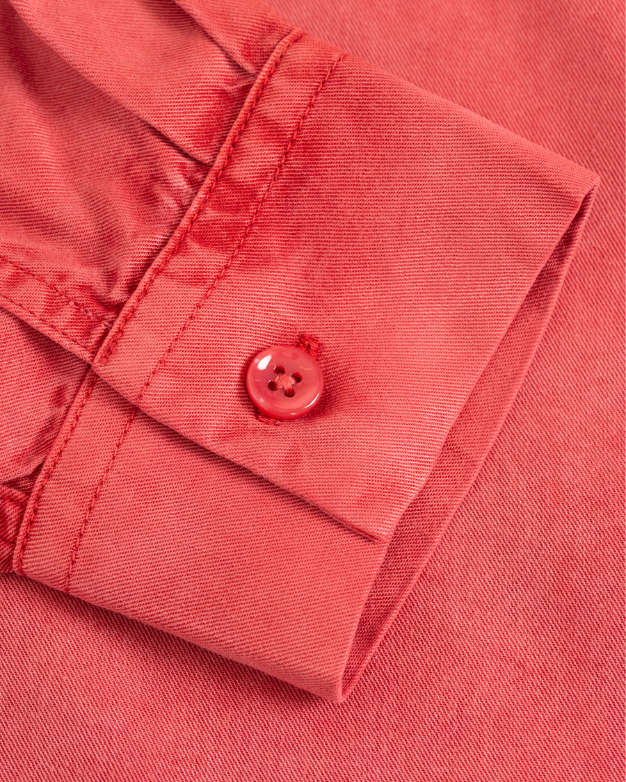Herre | Skjorter | Our Legacy | Shawl Zip Shirt Clear Red