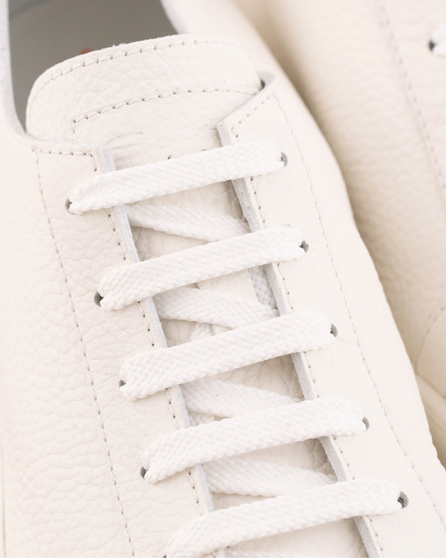 Herre | Santoni Cleanic Sneaker White Calf | Santoni | Cleanic Sneaker White Calf