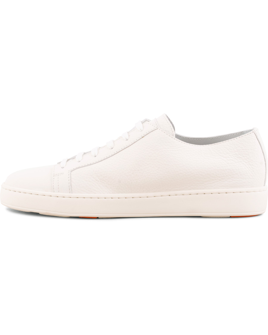 Herre | Santoni Cleanic Sneaker White Calf | Santoni | Cleanic Sneaker White Calf