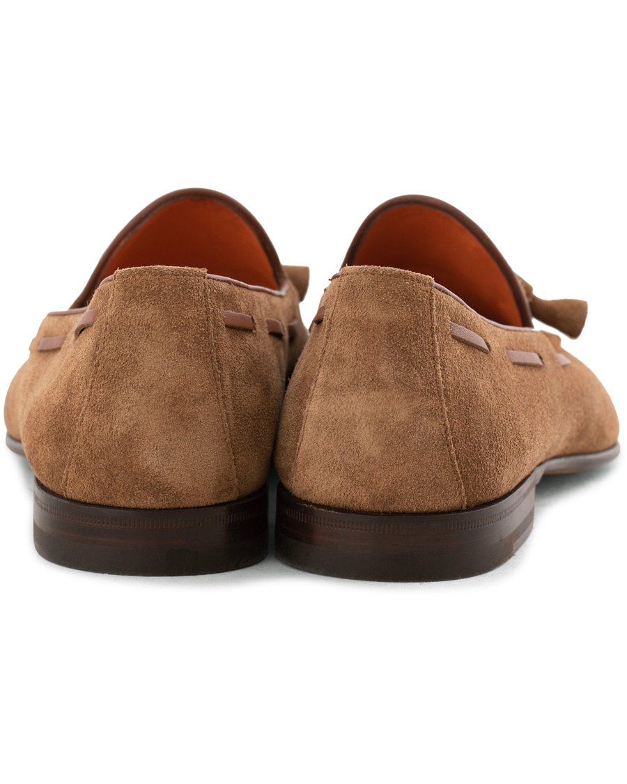 Herre | Santoni Carlos Tassel Loafer Snuff Suede | Santoni | Carlos Tassel Loafer Snuff Suede